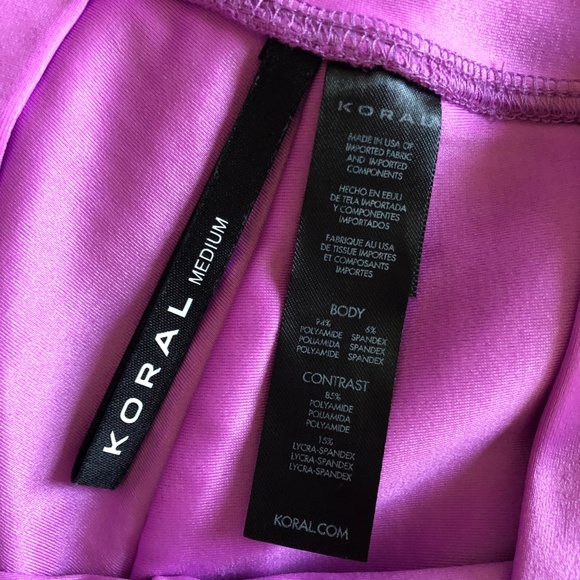 ❤️ KORAL Flex Fold Over Netz Shorts Wild Orchid Purple Pink Medium - Picture 10 of 11